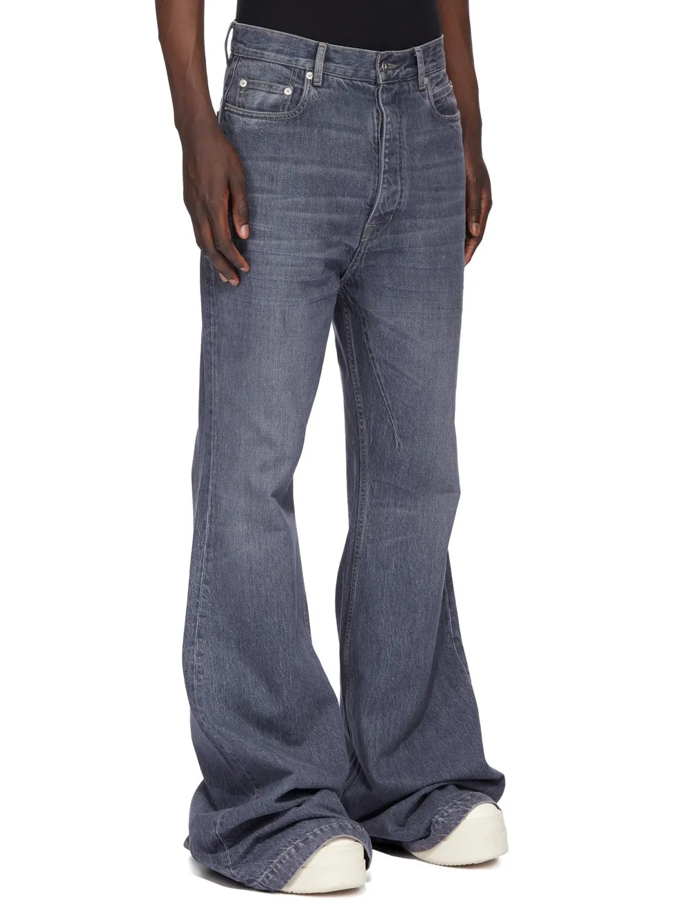 Drkshdw Concordians Bolan Bootcut In 13Oz Stone Washed Grey Denim