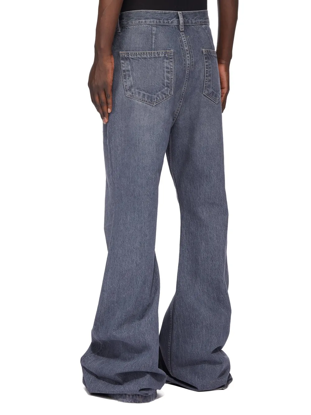Drkshdw Concordians Bolan Bootcut In 13Oz Stone Washed Grey Denim