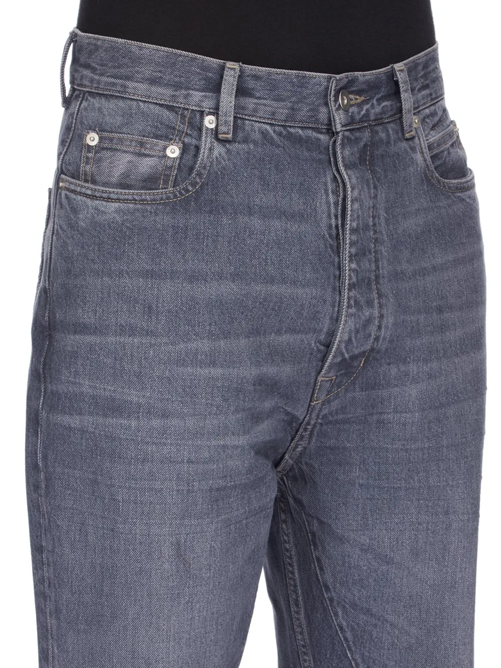 Drkshdw Concordians Bolan Bootcut In 13Oz Stone Washed Grey Denim