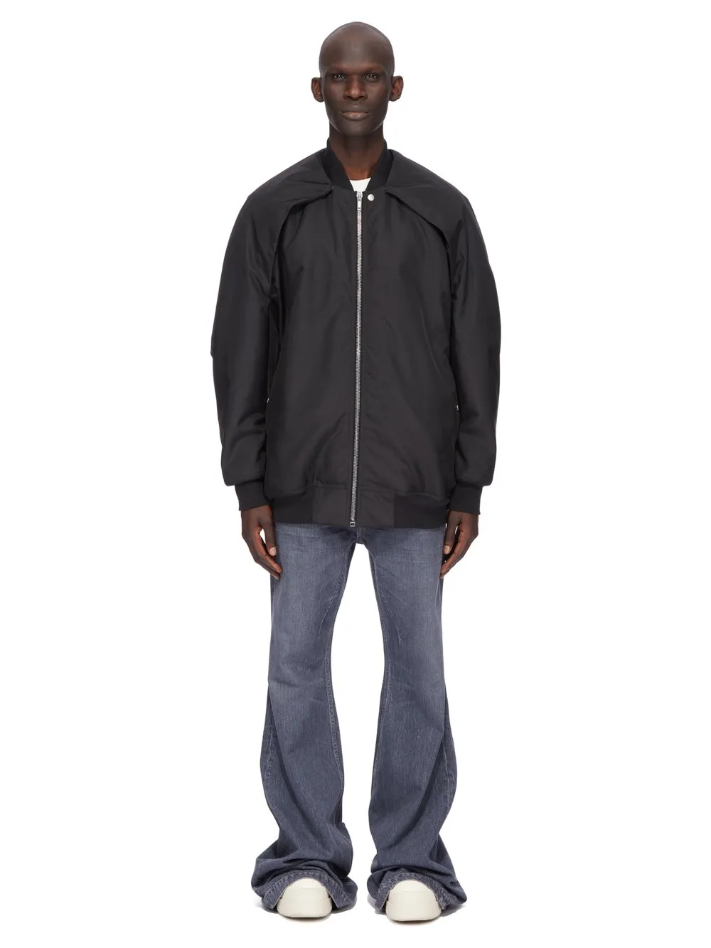 Drkshdw Concordians Bolan Bootcut In 13Oz Stone Washed Grey Denim