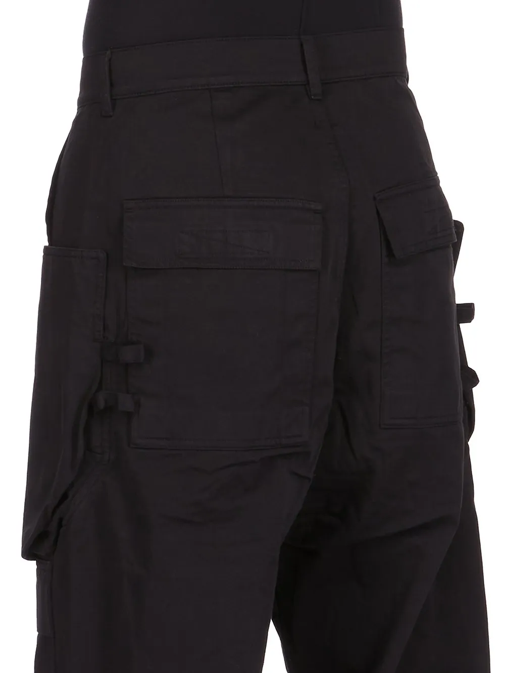 Drkshdw Concordians Stefan Cargo In Black Cotton Twill