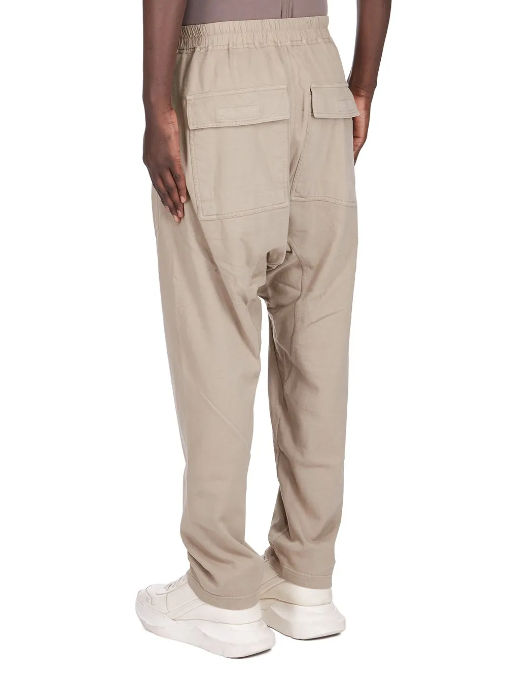 Drkshdw Concordians Classic Cargo Drawstring In Dirty Pearl Compact Heavy Jersey.