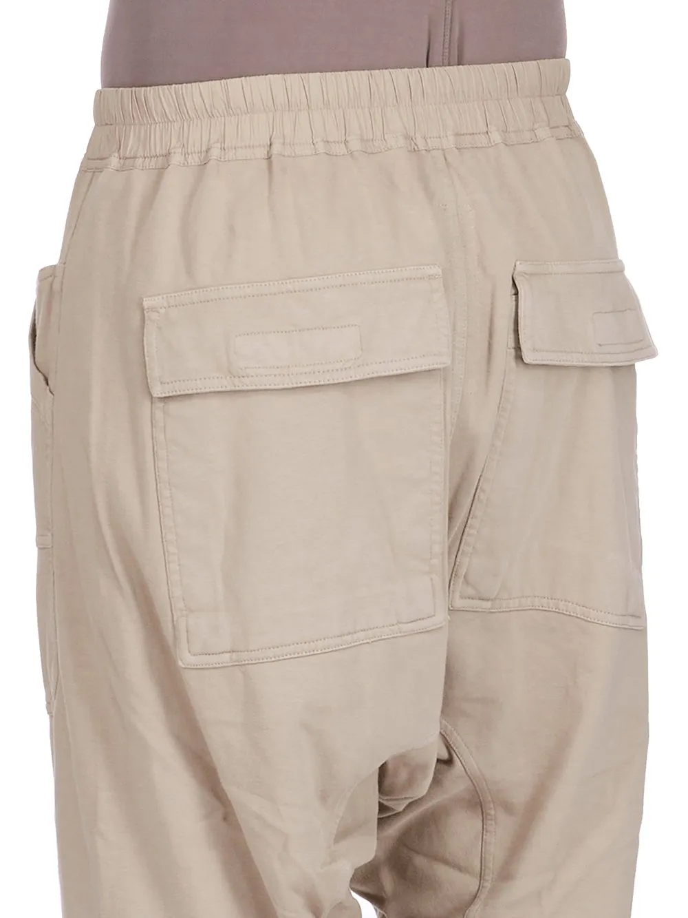 Drkshdw Concordians Classic Cargo Drawstring In Dirty Pearl Compact Heavy Jersey.