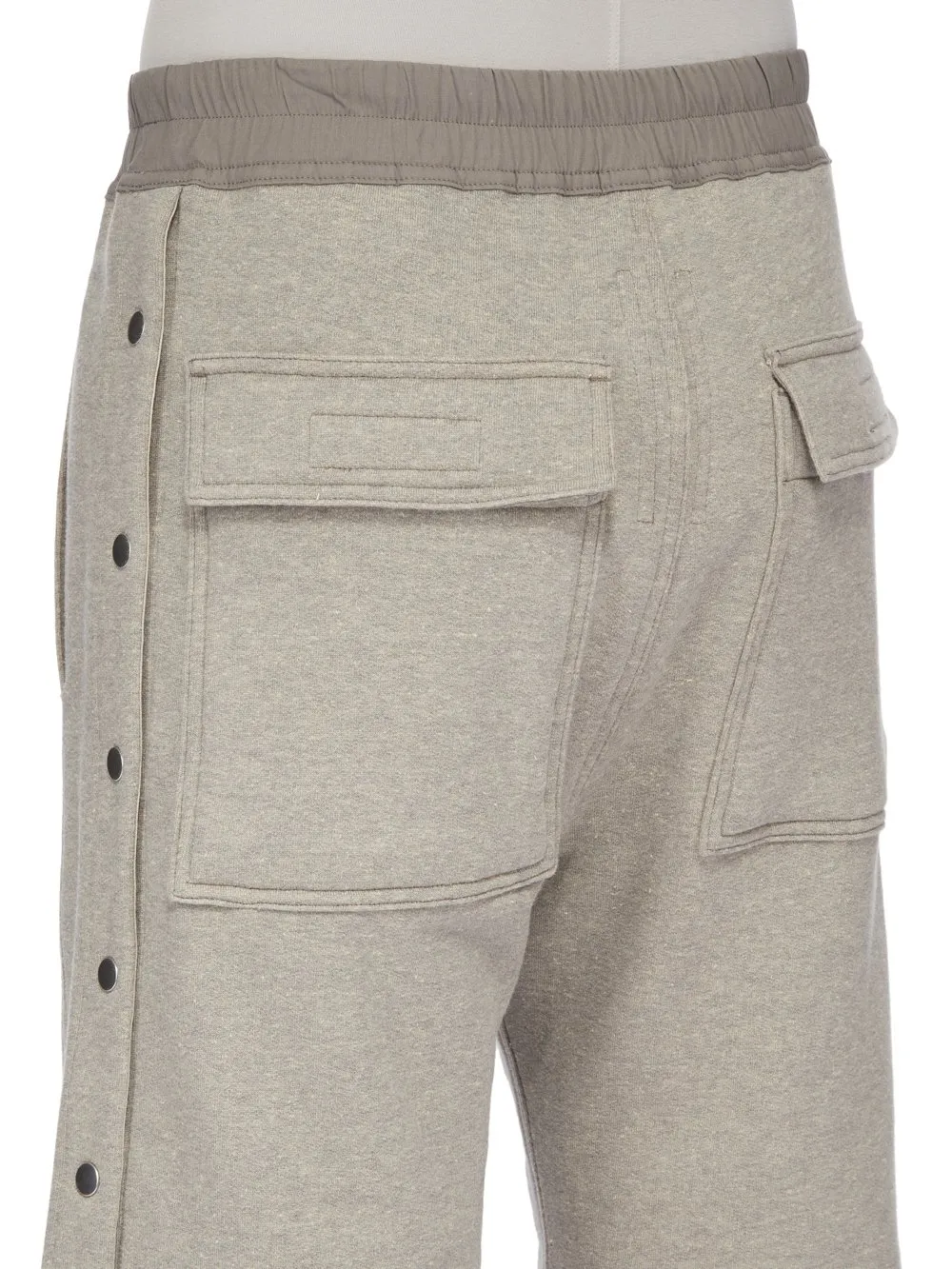 Drkshdw Concordians Pusher Shorts In Melange Grey Felpa Jersey