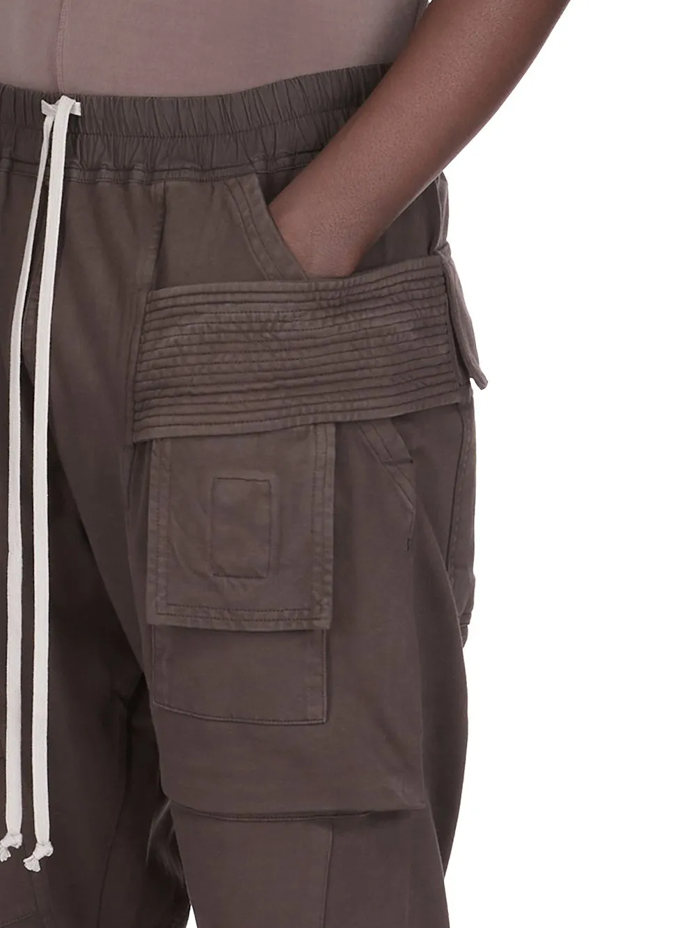 Drkshdw Concordians Creatch Cargo Drawstring In Darkdust Compact Heavy Jersey