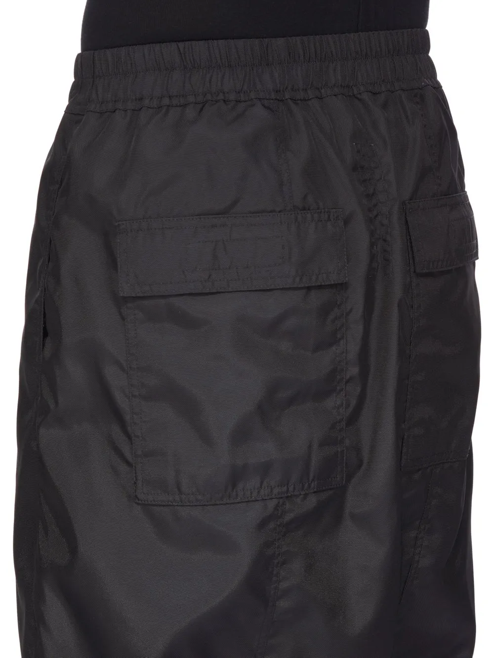 Drkshdw Concordians Drawstring Pods In Black Nylon Canvas