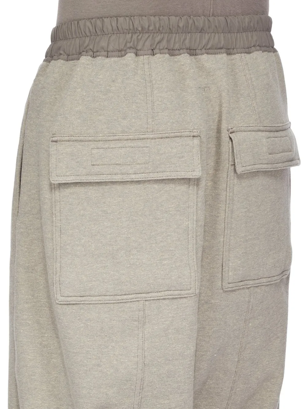 Drkshdw Concordians Drawstring Pods In Melange Grey Felpa Jersey