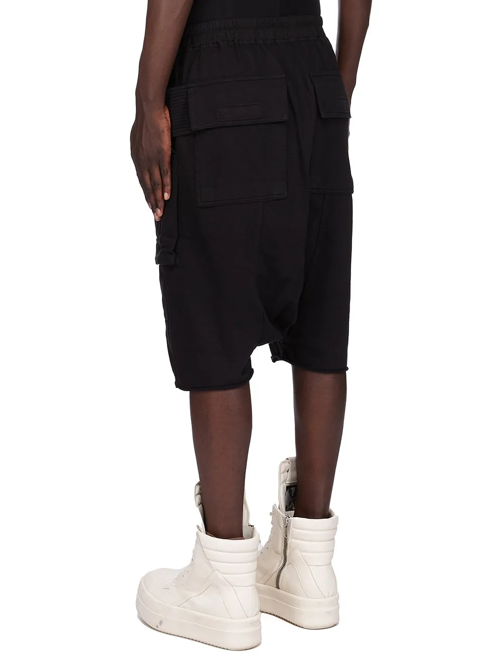 Drkshdw Concordians Creatch Cargo Pods In Black Compact Heavy Jersey