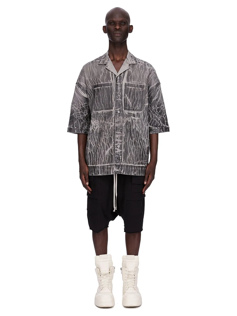Drkshdw Concordians Creatch Cargo Pods In Black Compact Heavy Jersey