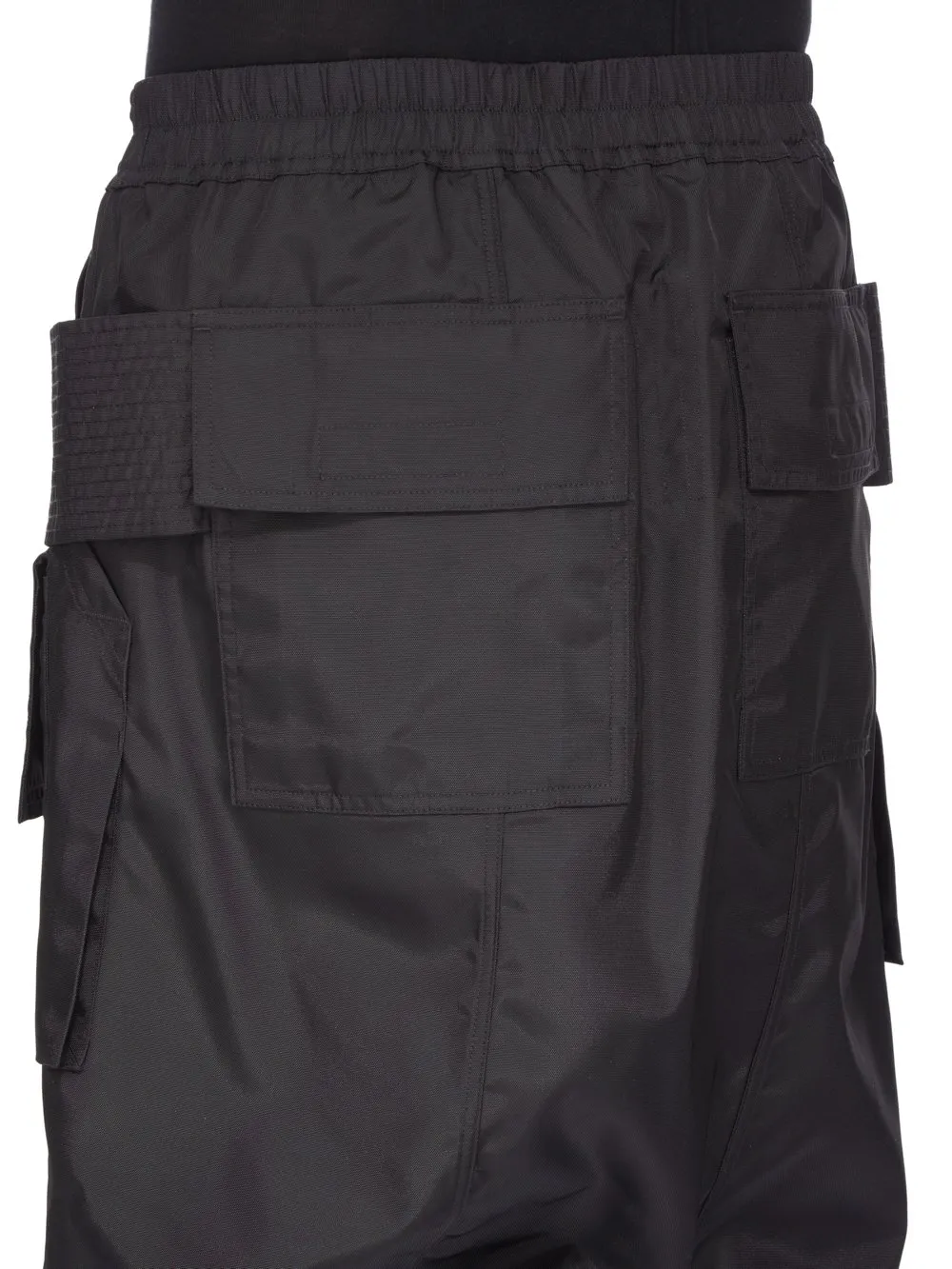 Drkshdw Concordians Creatch Cargo Pods In Black Nylon Canvas
