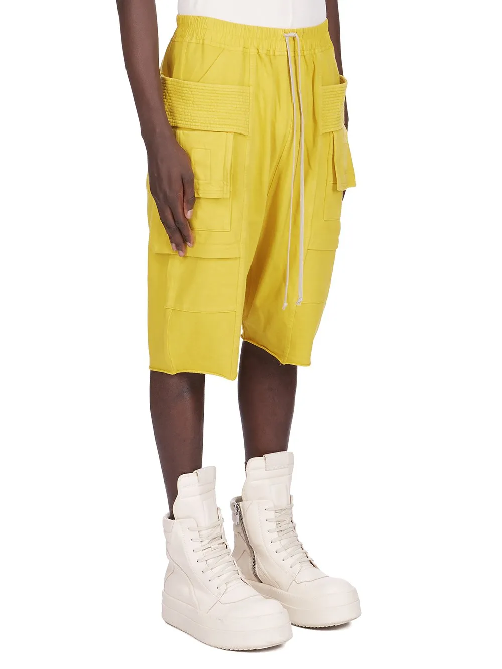 Drkshdw Concordians Creatch Cargo Pods In Lemon Compact Heavy Jersey