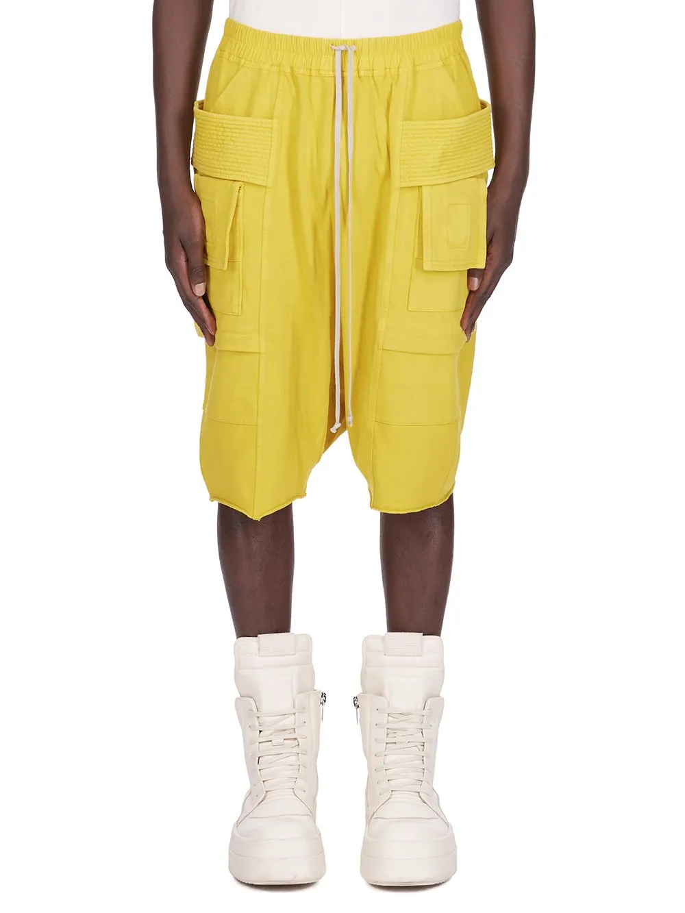 Drkshdw Concordians Creatch Cargo Pods In Lemon Compact Heavy Jersey