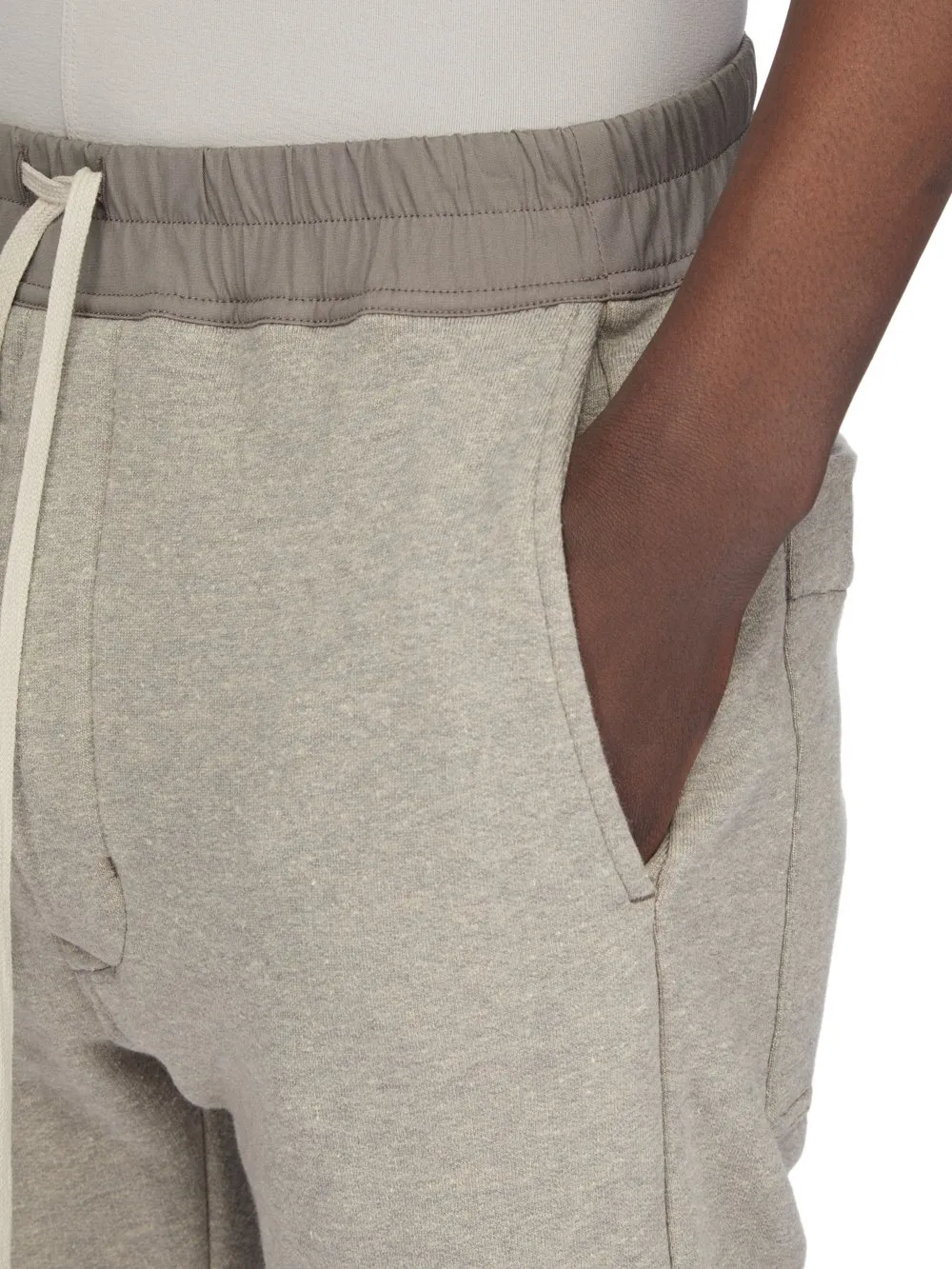Drkshdw Concordians Berlin Drawstring In Melange Grey Felpa Jersey