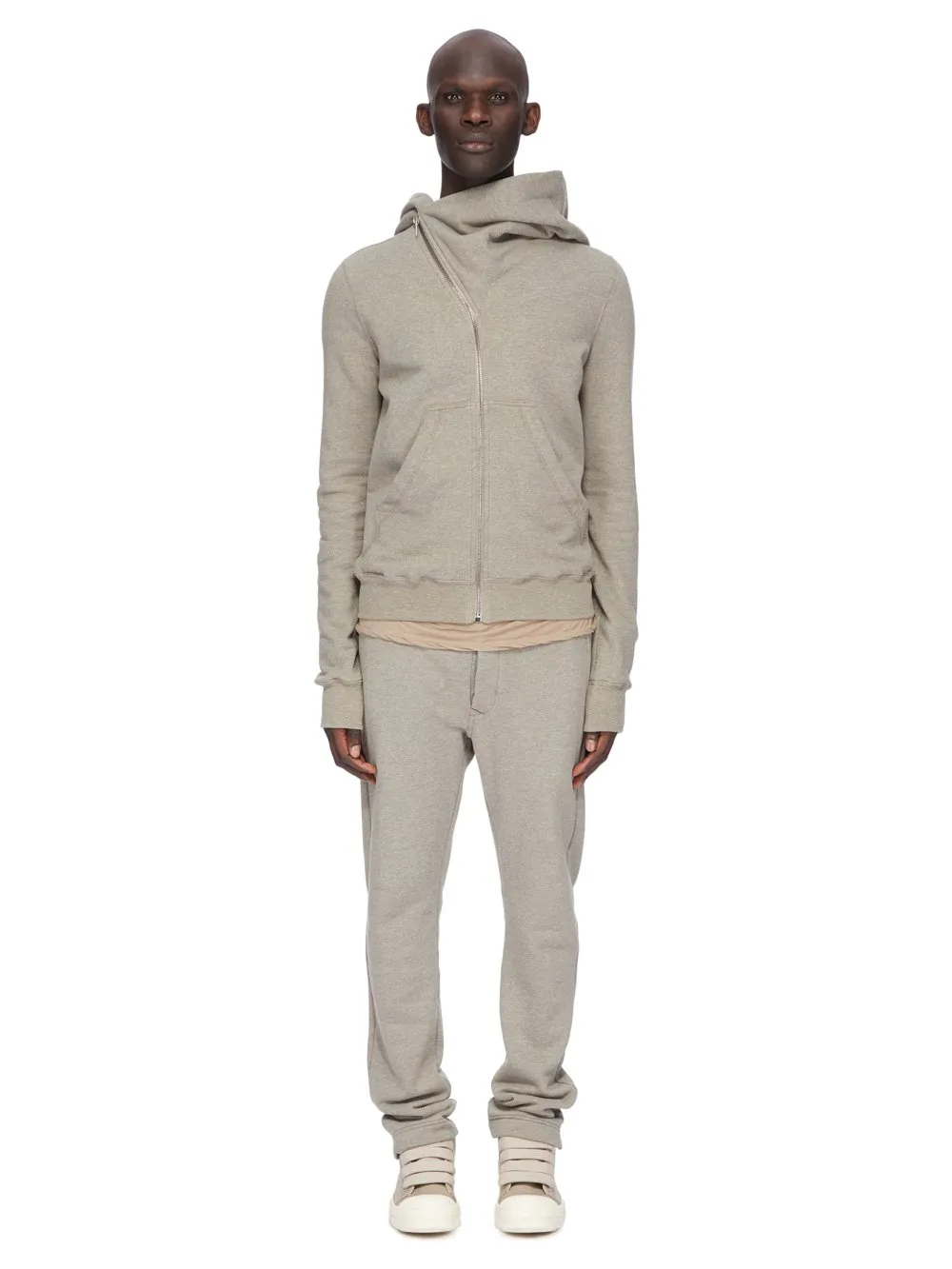 Drkshdw Concordians Berlin Drawstring In Melange Grey Felpa Jersey