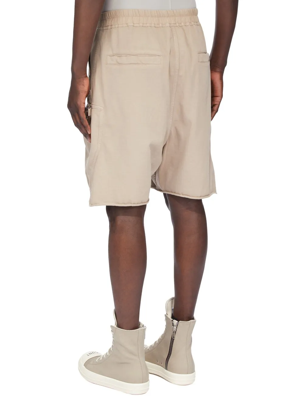 Drkshdw Concordians Bauhaus Shorts In Dirty Pearl Compact Heavy Jersey