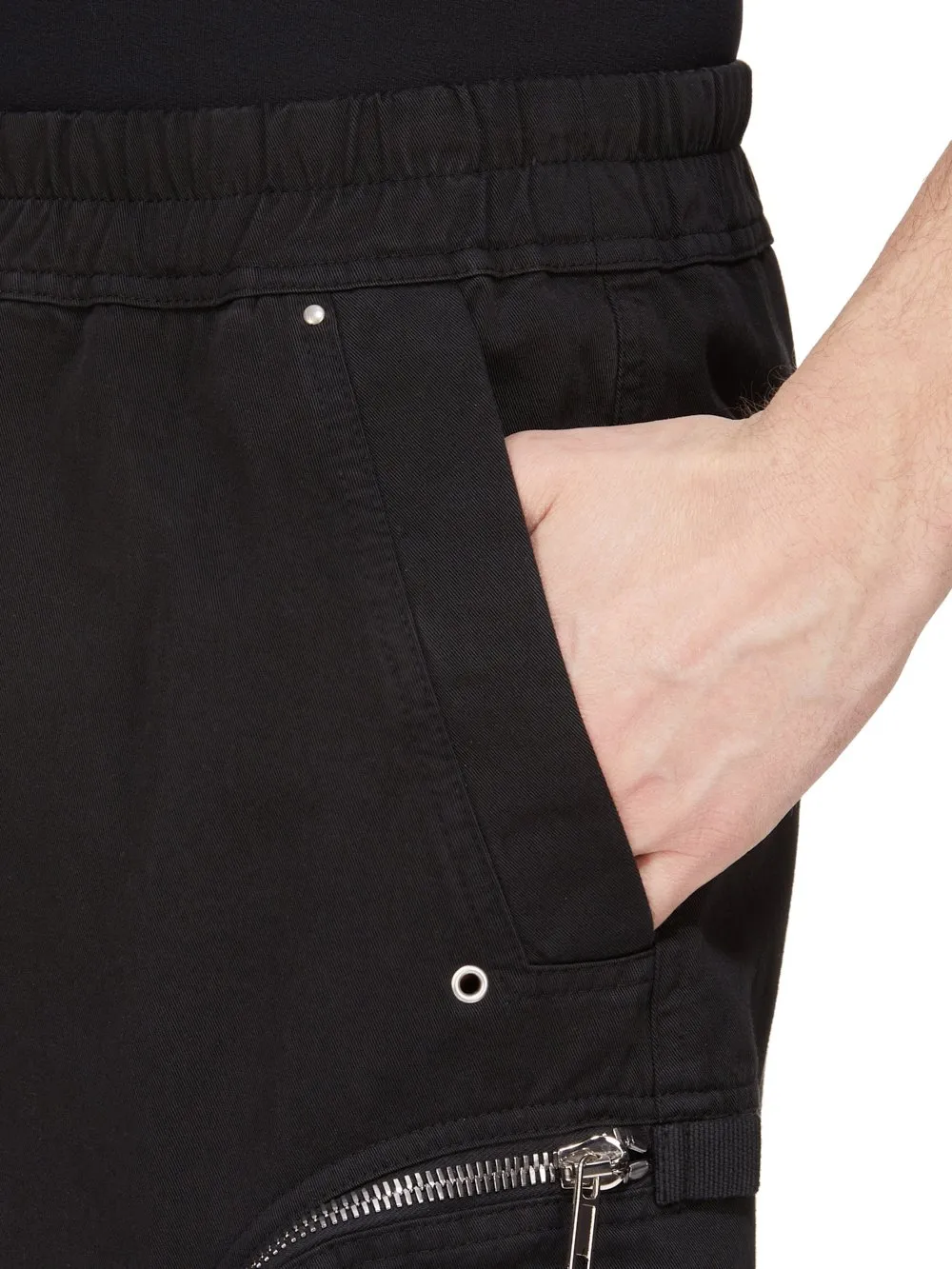 Drkshdw Concordians Bauhaus Shorts In Black Cotton Twill