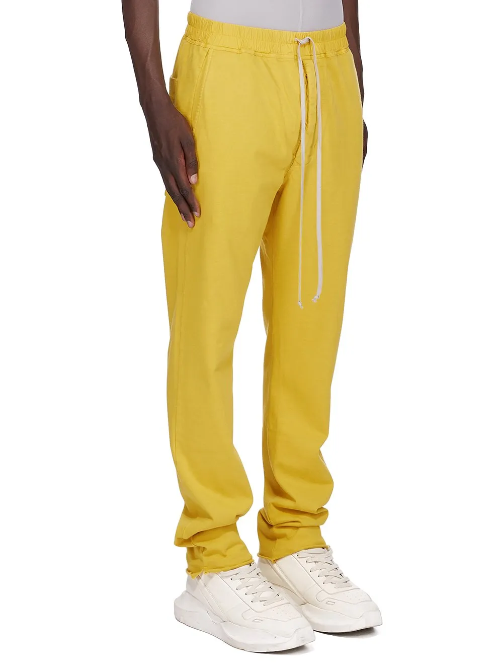 Drkshdw Concordians Berlin Drawstring In Lemon Compact Heavy Jersey