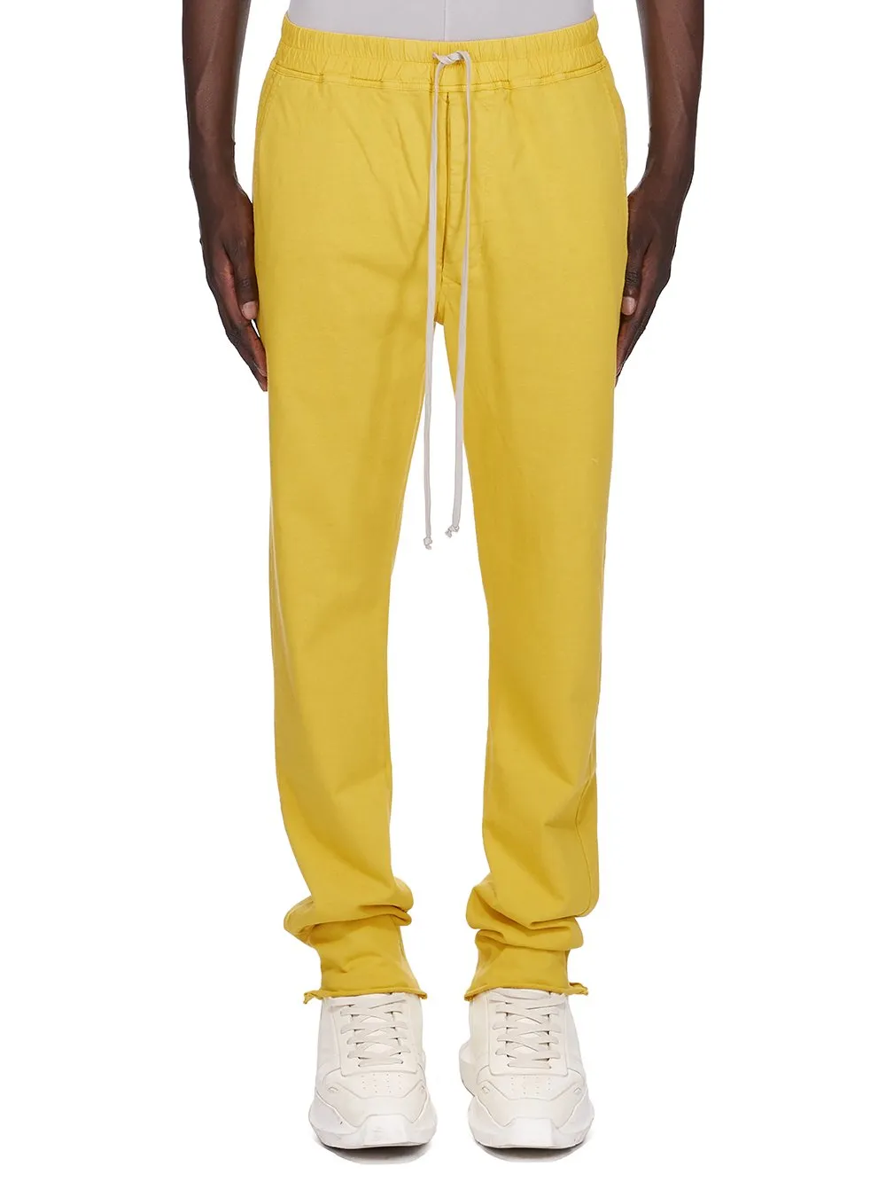 Drkshdw Concordians Berlin Drawstring In Lemon Compact Heavy Jersey
