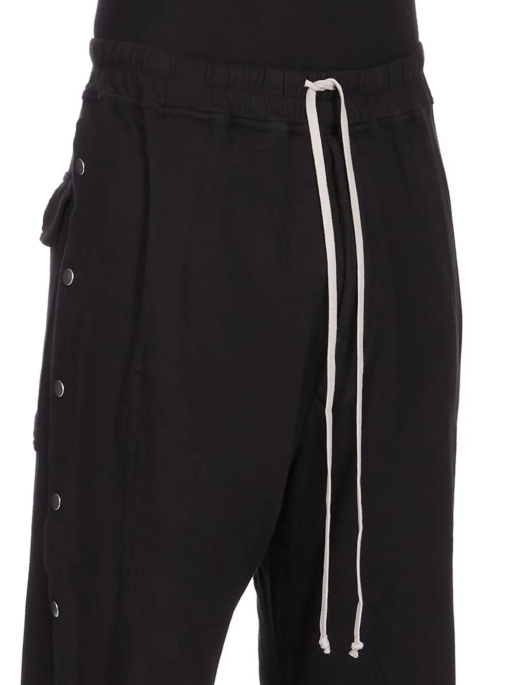 Drkshdw Concordians Pusher Pants In Black Double Brushed Jersey