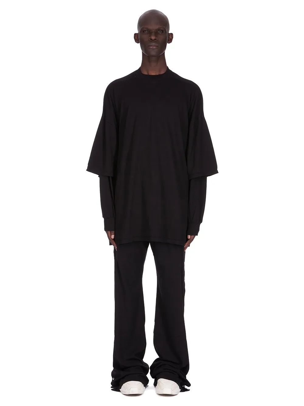 Drkshdw Concordians Pusher Pants In Black Double Brushed Jersey