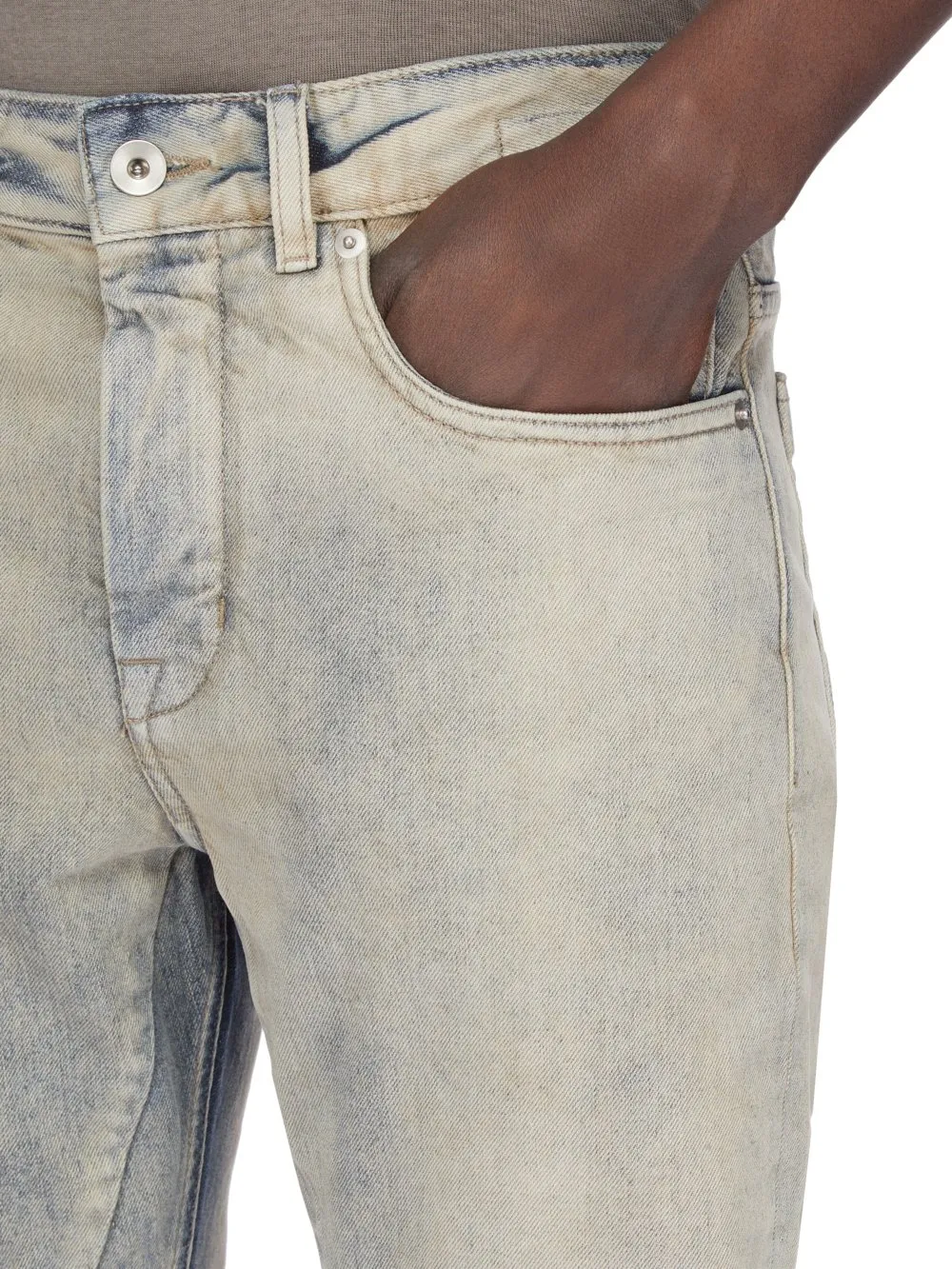 Drkshdw Concordians Fog Cut In 13Oz Mineral Pearl Denim
