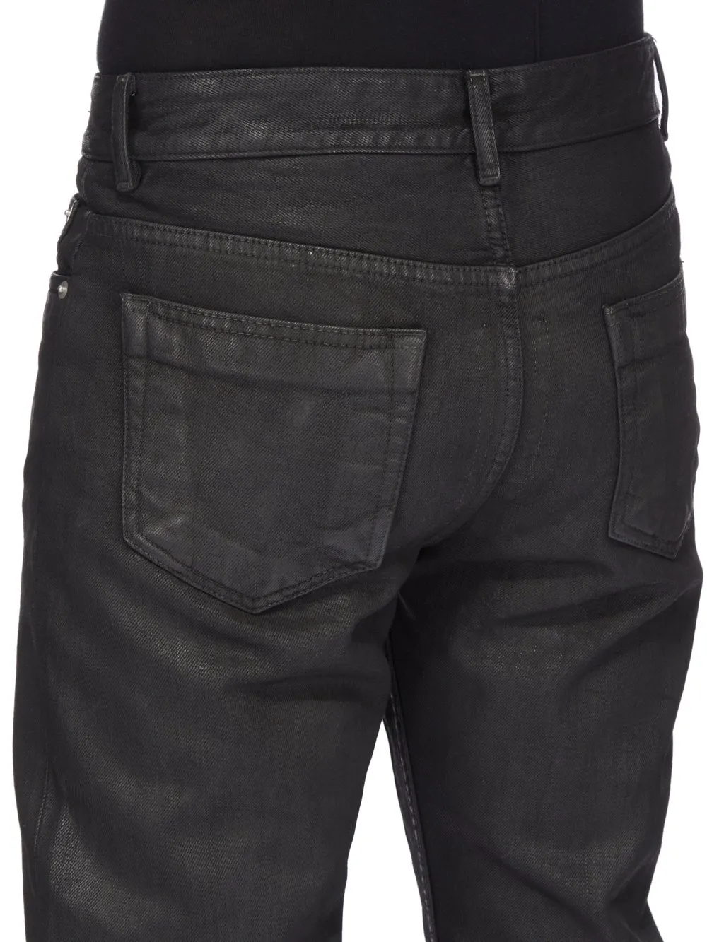 Drkshdw Concordians Fog Cut In 13Oz Black Wax Denim