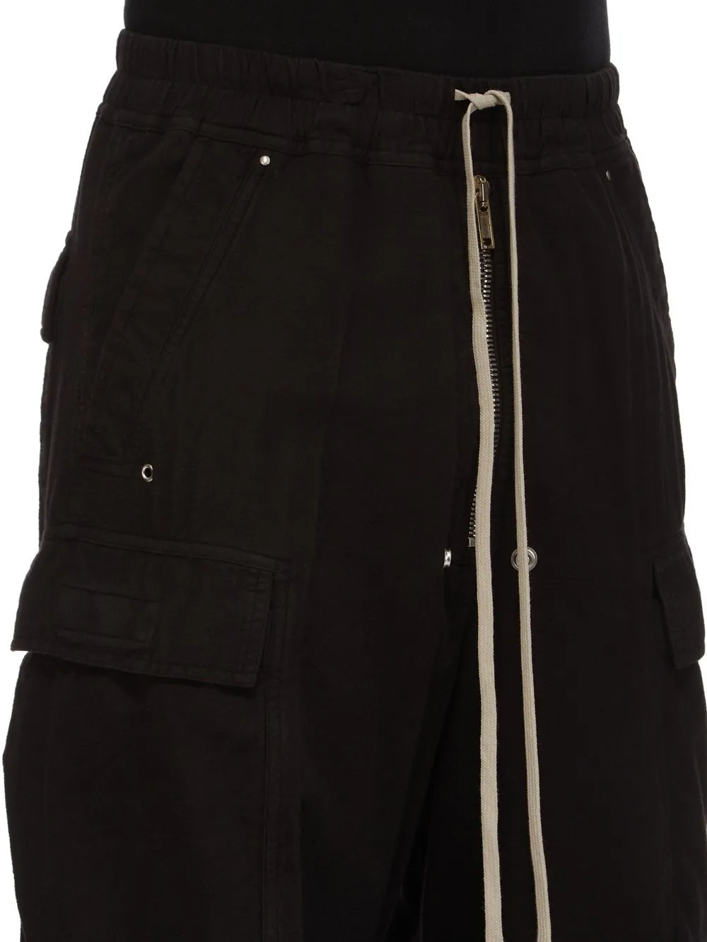 Drkshdw Concordians Double Cargo Jumbo Belas In Black Light Flannel