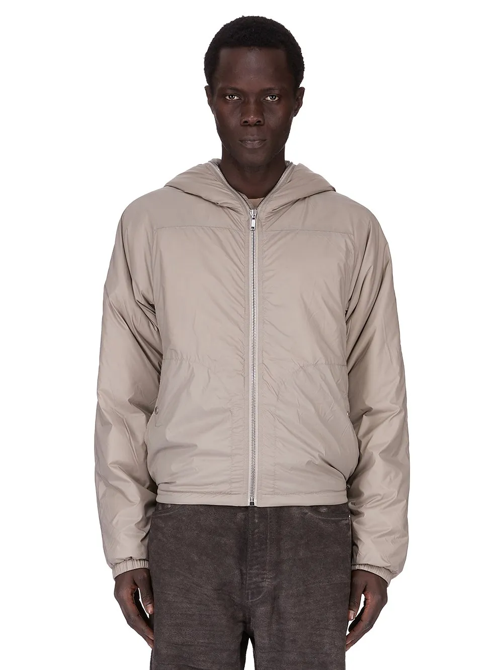 Drkshdw Concordians Sealed Windbreaker In Dirty Pearl Recycled Nylon.