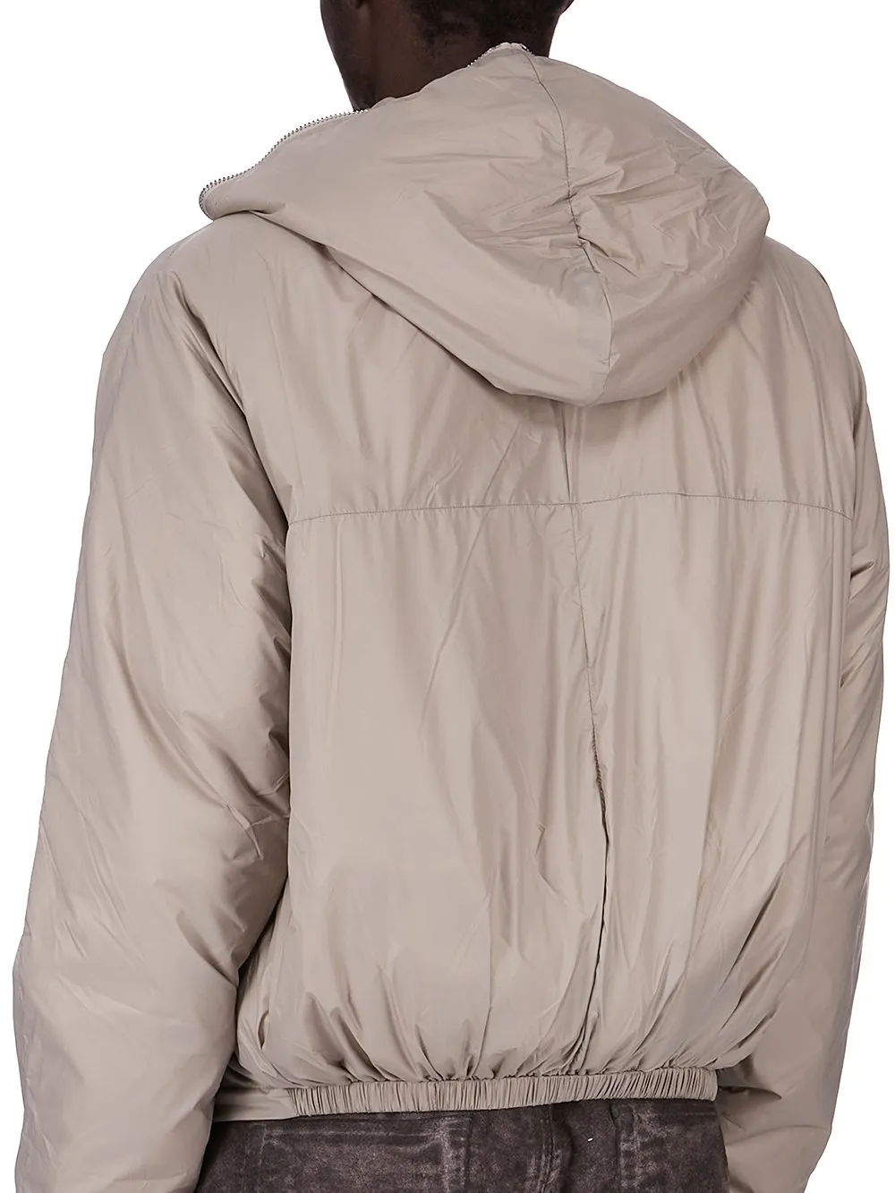 Drkshdw Concordians Sealed Windbreaker In Dirty Pearl Recycled Nylon.