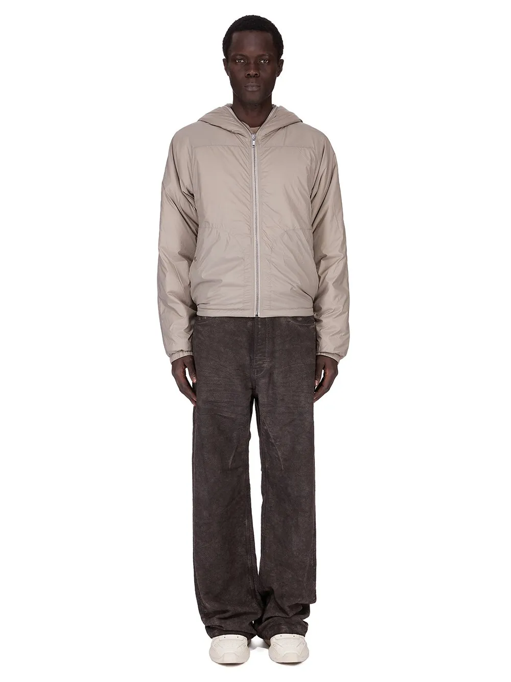Drkshdw Concordians Sealed Windbreaker In Dirty Pearl Recycled Nylon.