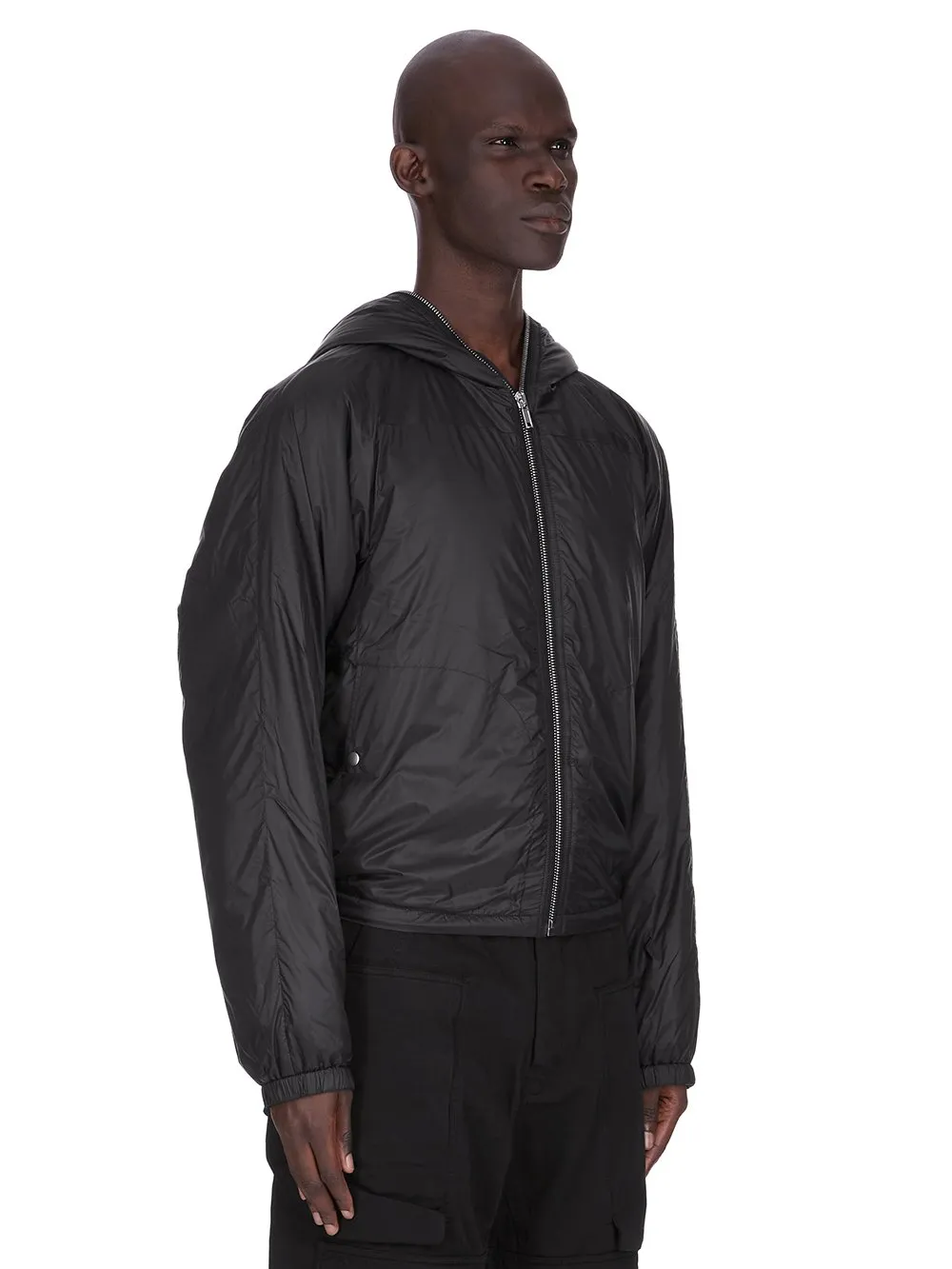 Drkshdw Concordians Sealed Windbreaker In Black Recycled Nylon.