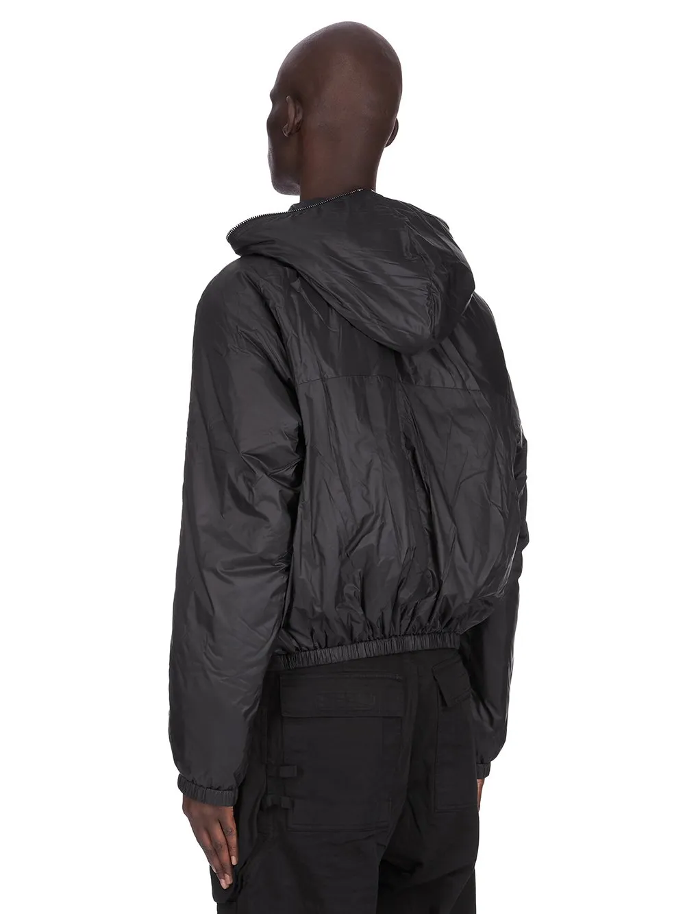 Drkshdw Concordians Sealed Windbreaker In Black Recycled Nylon.