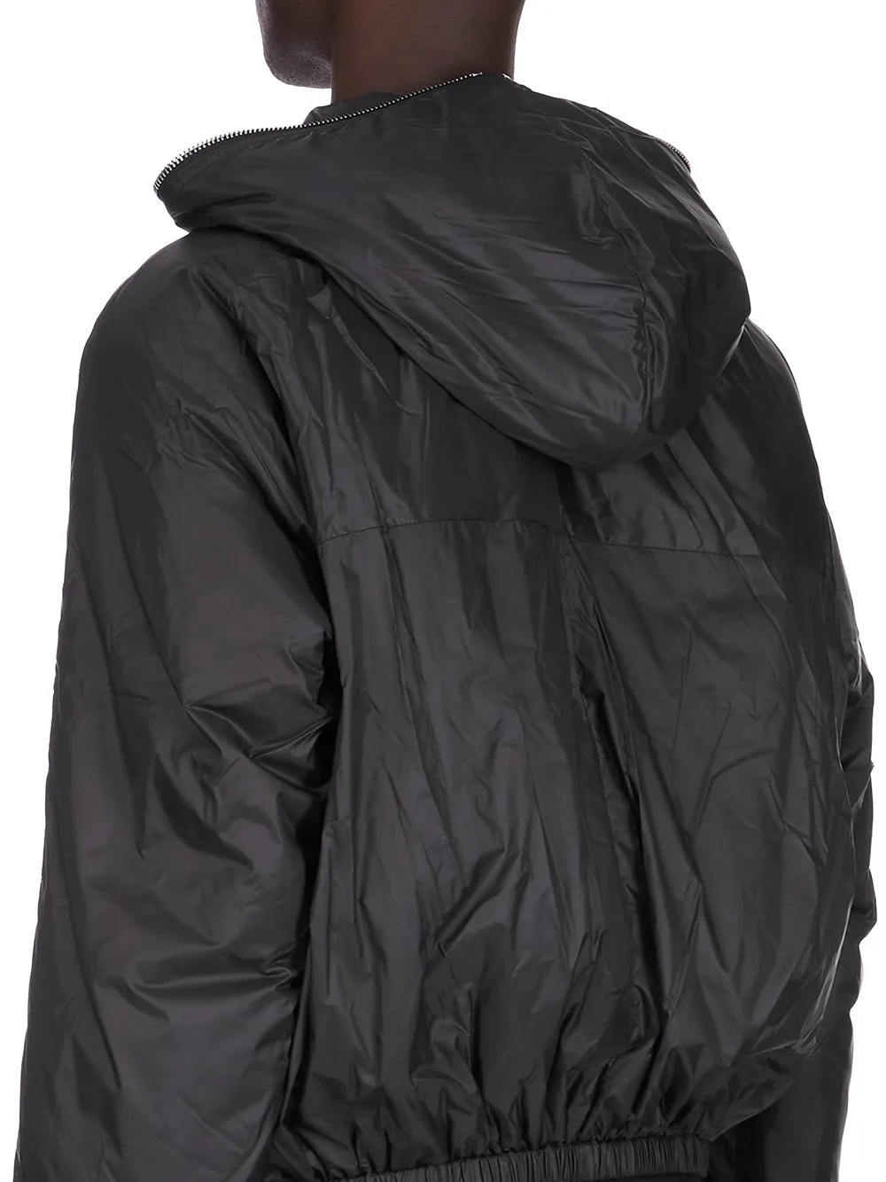 Drkshdw Concordians Sealed Windbreaker In Black Recycled Nylon.