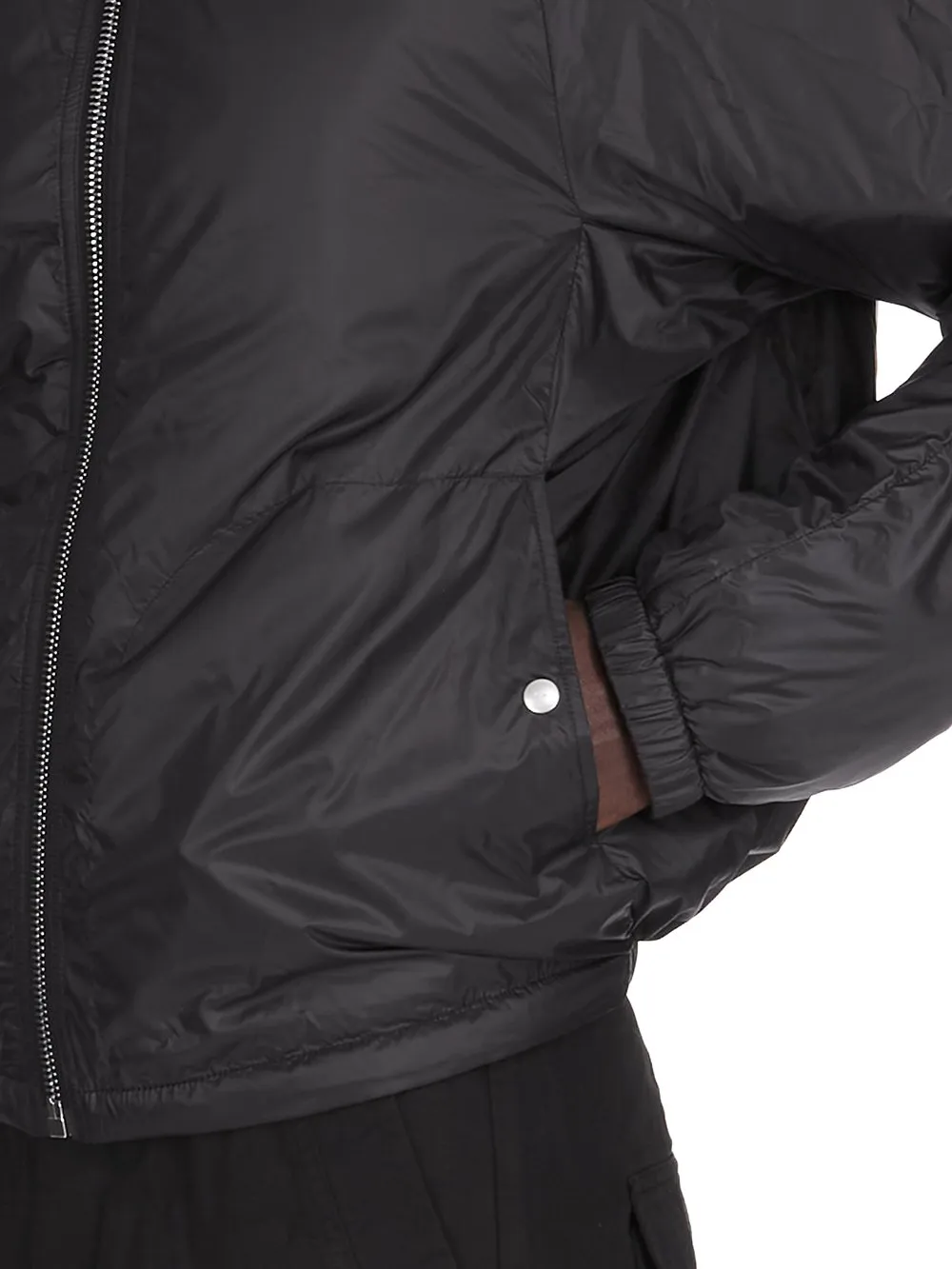 Drkshdw Concordians Sealed Windbreaker In Black Recycled Nylon.