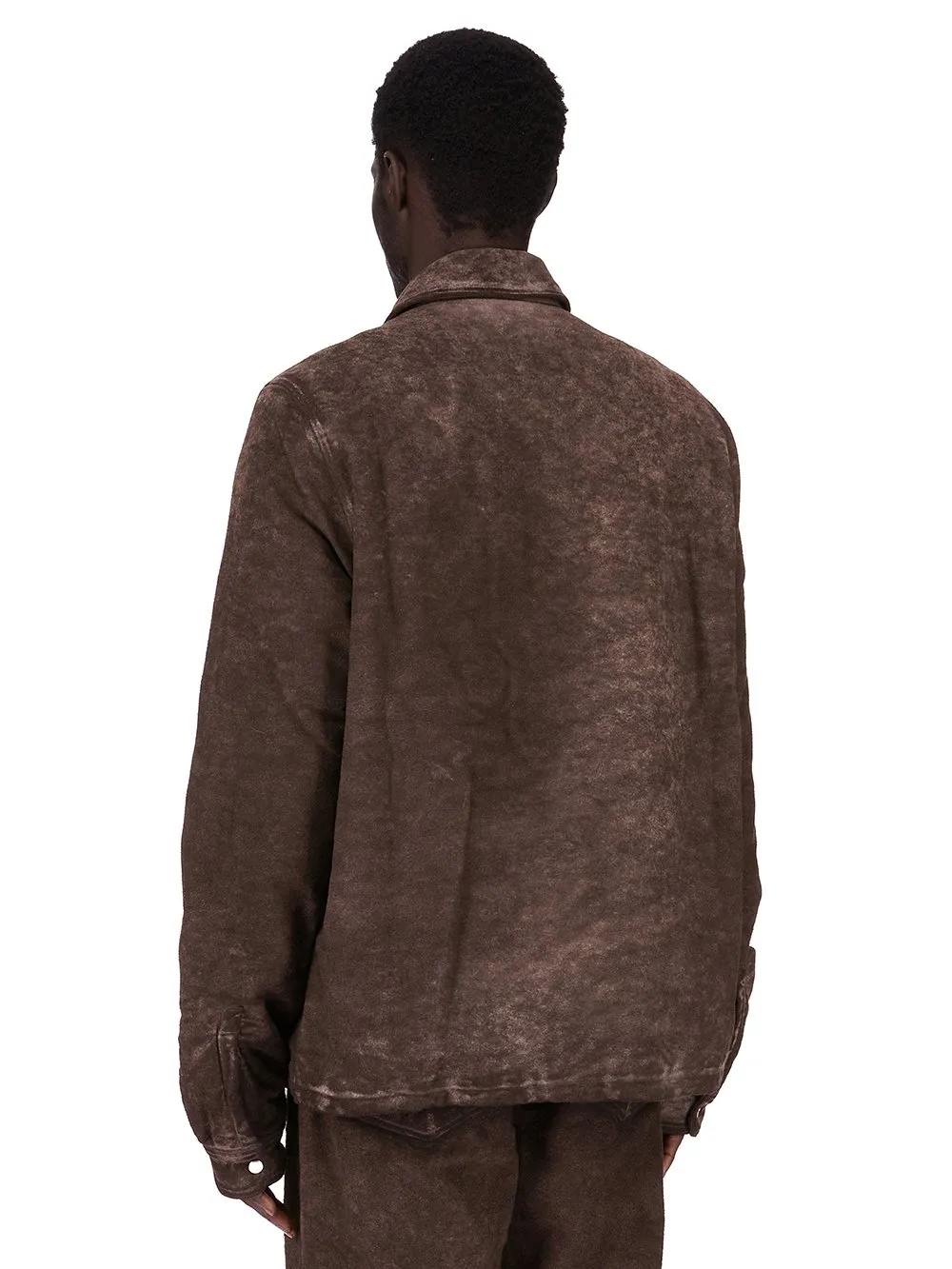 Drkshdw Concordians Concealed Zipfront Jkt In Drkdust Brushed Cotton