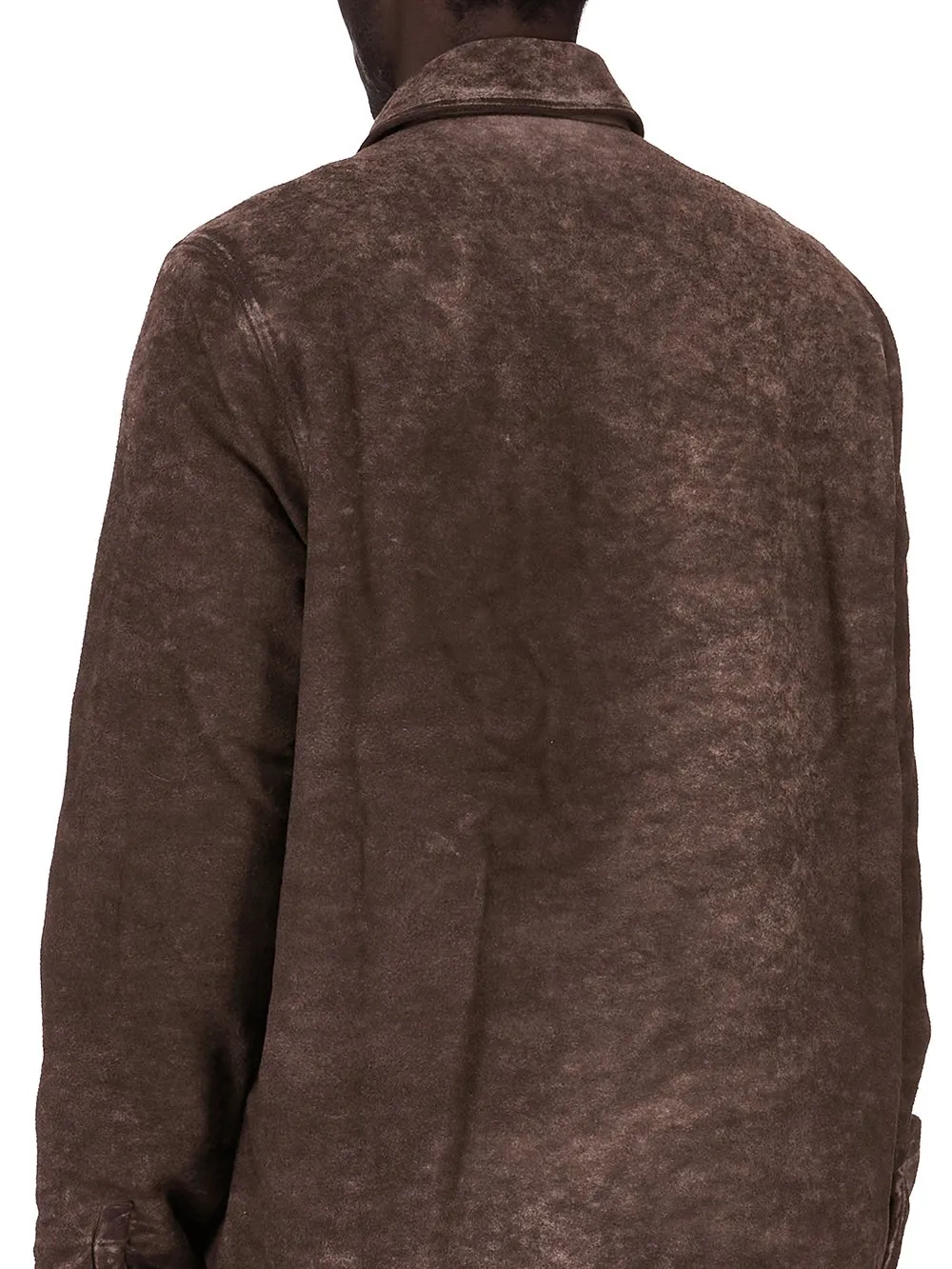 Drkshdw Concordians Concealed Zipfront Jkt In Drkdust Brushed Cotton