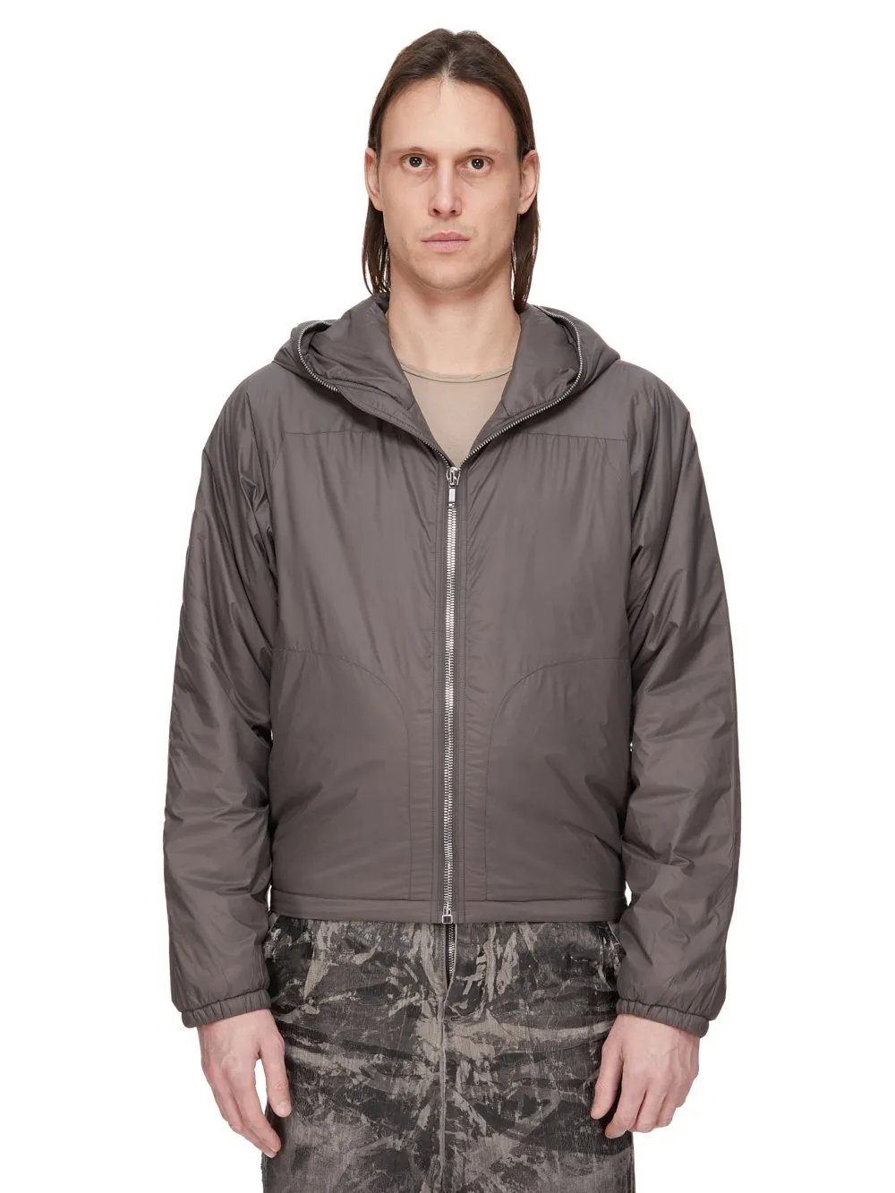 Drkshdw Concordians Sealed Windbreaker In Bronze Recycled Nylon.