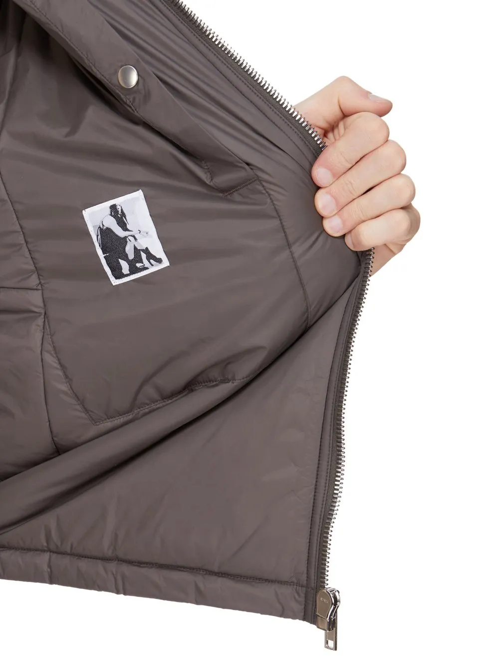 Drkshdw Concordians Sealed Windbreaker In Bronze Recycled Nylon.