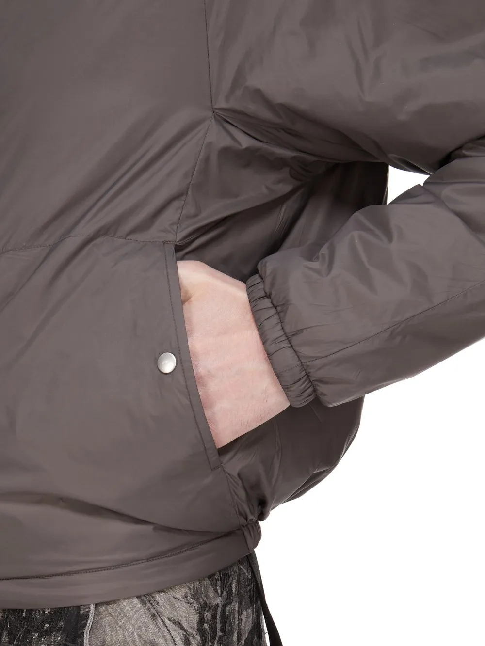 Drkshdw Concordians Sealed Windbreaker In Bronze Recycled Nylon.