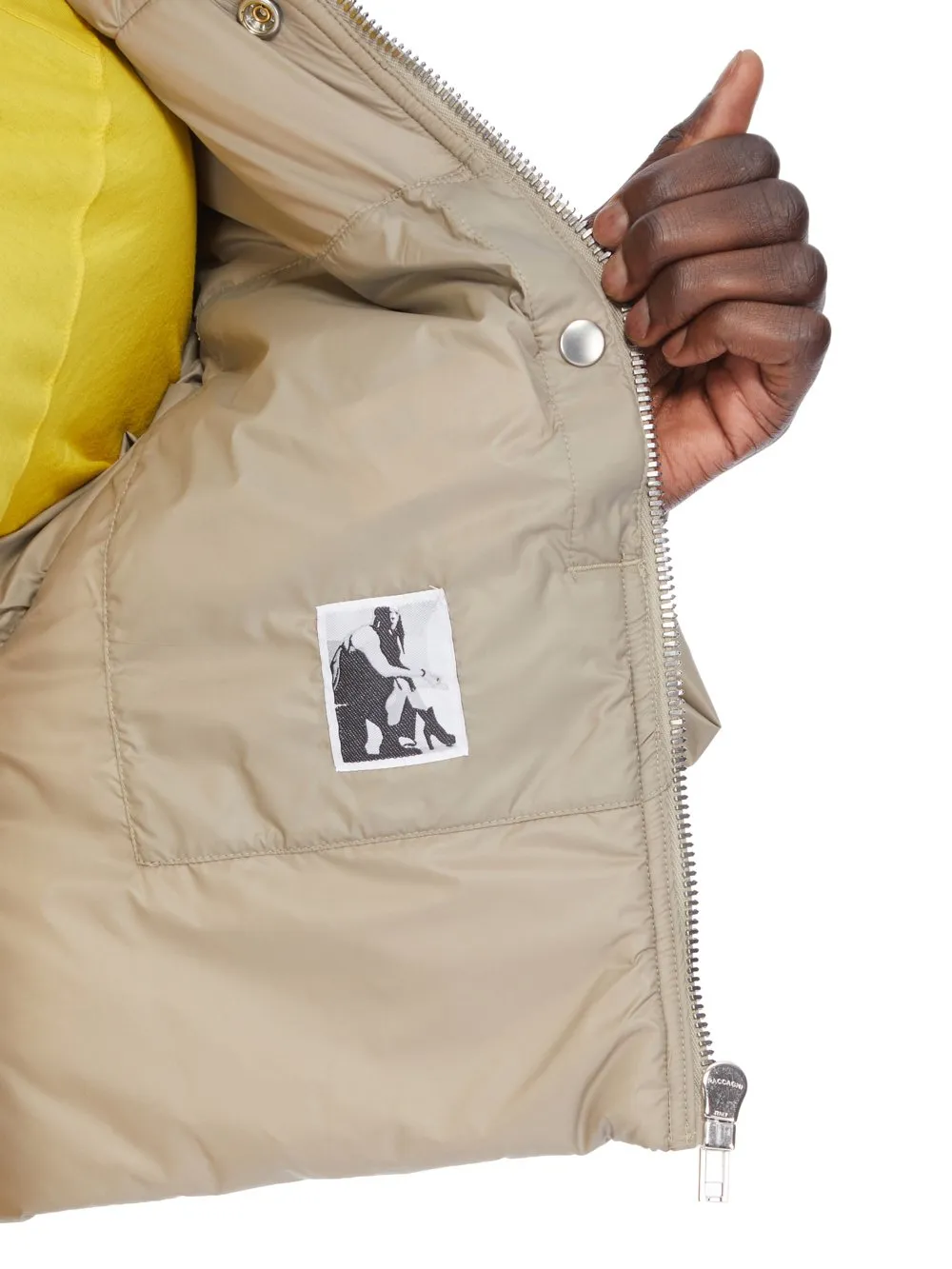 Drkshdw Concordians Convertible Jkt Cropped In Dirty Pearl Recycled Nylon