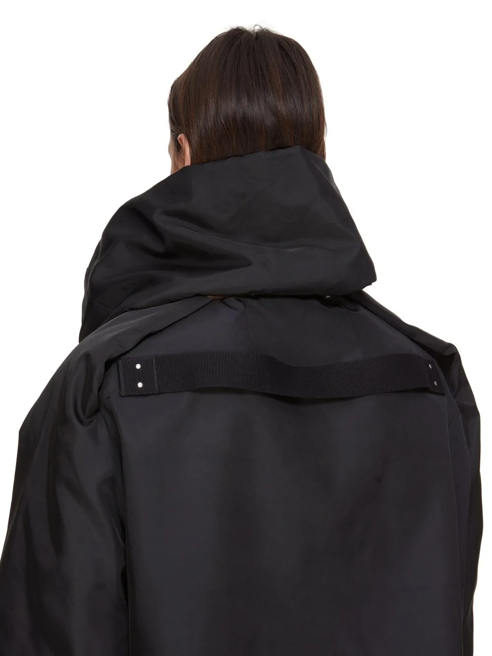 Drkshdw Concordians Convertible Jkt Cropped In Black Nylon Canvas