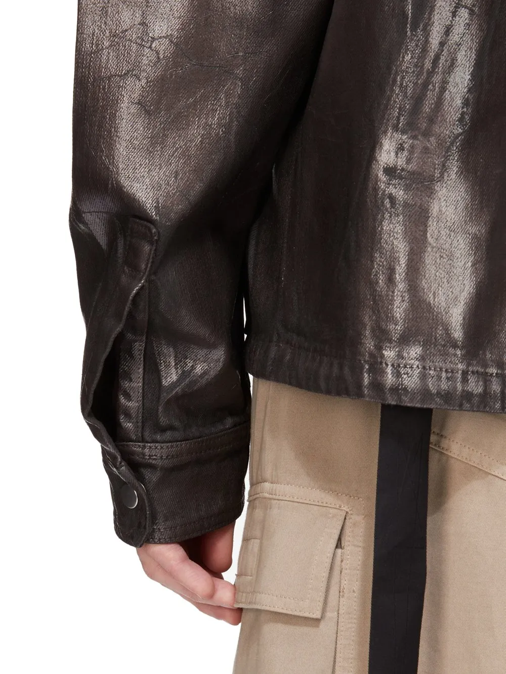 Drkshdw Concordians Concealed Zipfront Jkt 13Oz Bronze Megacrust Denim