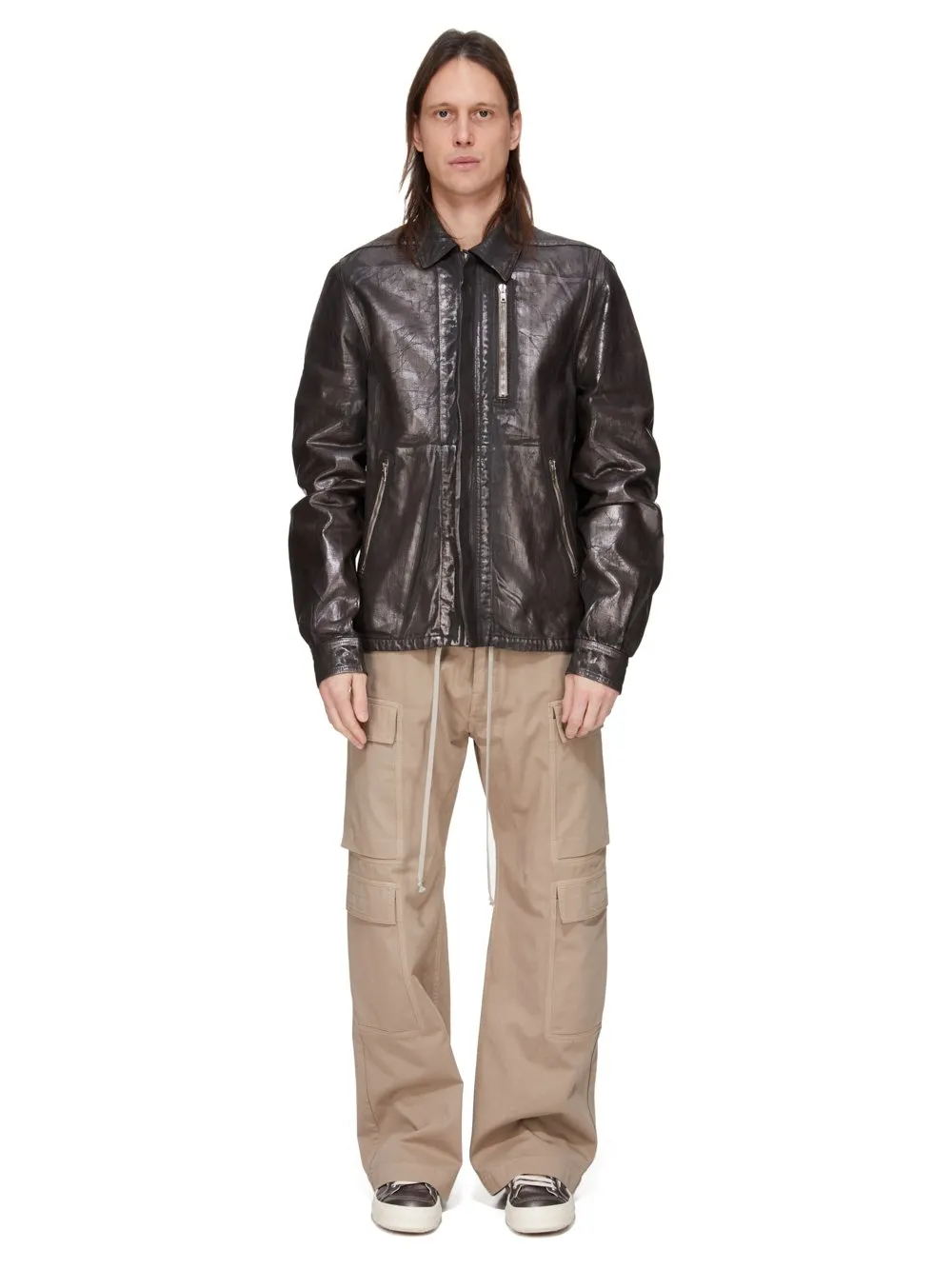 Drkshdw Concordians Concealed Zipfront Jkt 13Oz Bronze Megacrust Denim