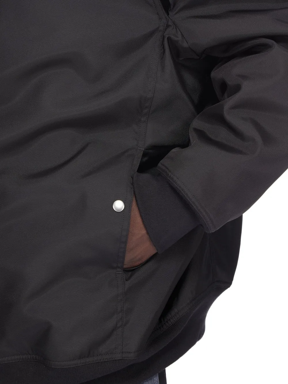 Drkshdw Concordians Convertible Jumbo Peter Flight In Black Nylon Canvas.