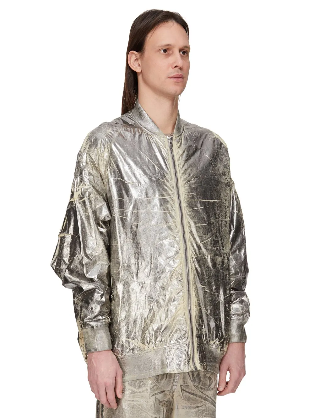 Drkshdw Concordians Jumbo Peter Flight In Palladium Foil Light Nylon