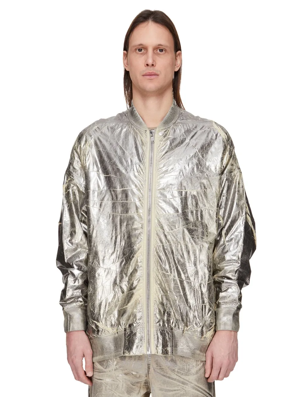 Drkshdw Concordians Jumbo Peter Flight In Palladium Foil Light Nylon