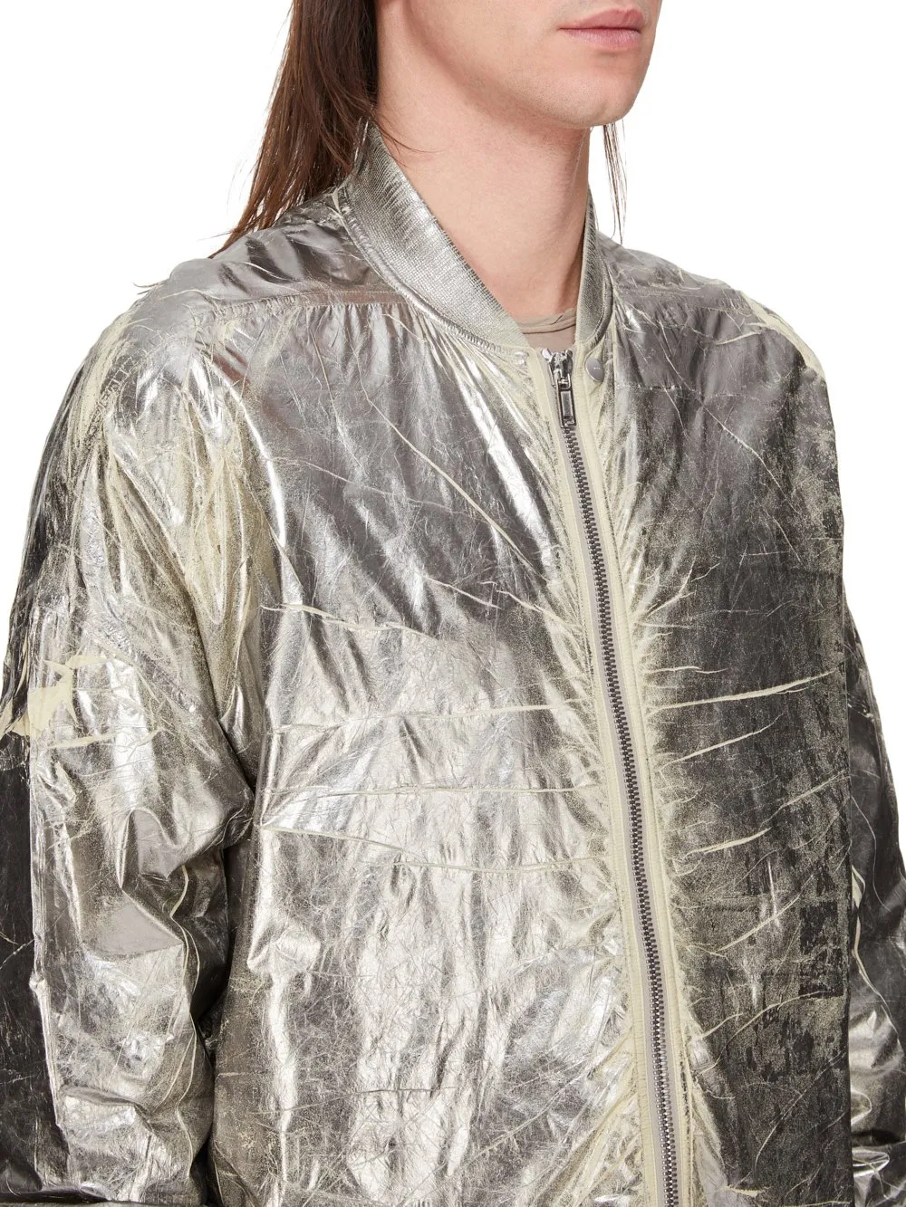 Drkshdw Concordians Jumbo Peter Flight In Palladium Foil Light Nylon