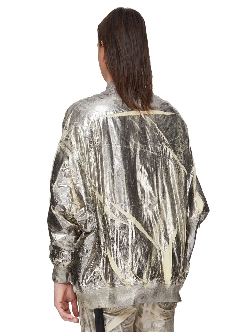 Drkshdw Concordians Jumbo Peter Flight In Palladium Foil Light Nylon