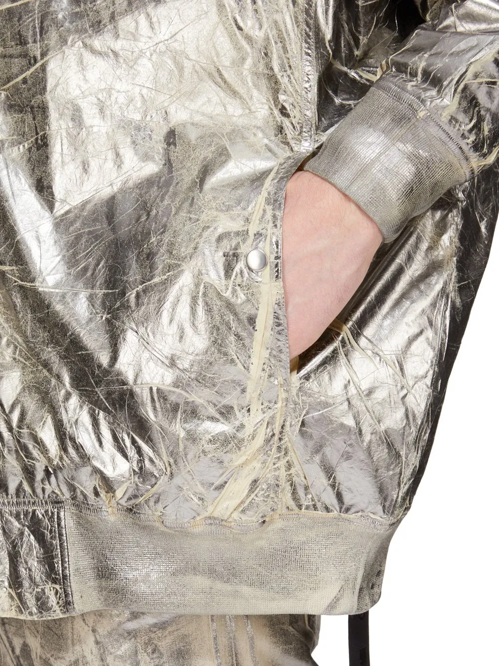 Drkshdw Concordians Jumbo Peter Flight In Palladium Foil Light Nylon