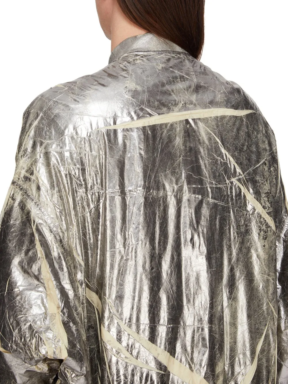 Drkshdw Concordians Jumbo Peter Flight In Palladium Foil Light Nylon